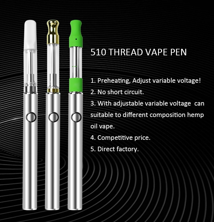 1ml Mini Electronic Cigarette Jupiter Wax Smoke Vape Pen Battery 510 Thread Wholesale