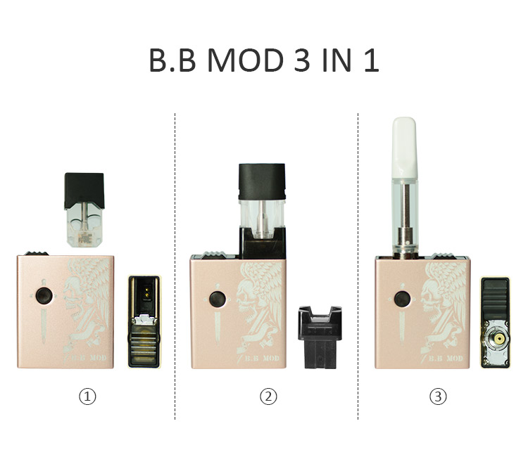 Mini Box Mod Kit 350mah 510 Thread Cbd Cartridge Battery Vape Mod Popular Electronic Cigarette