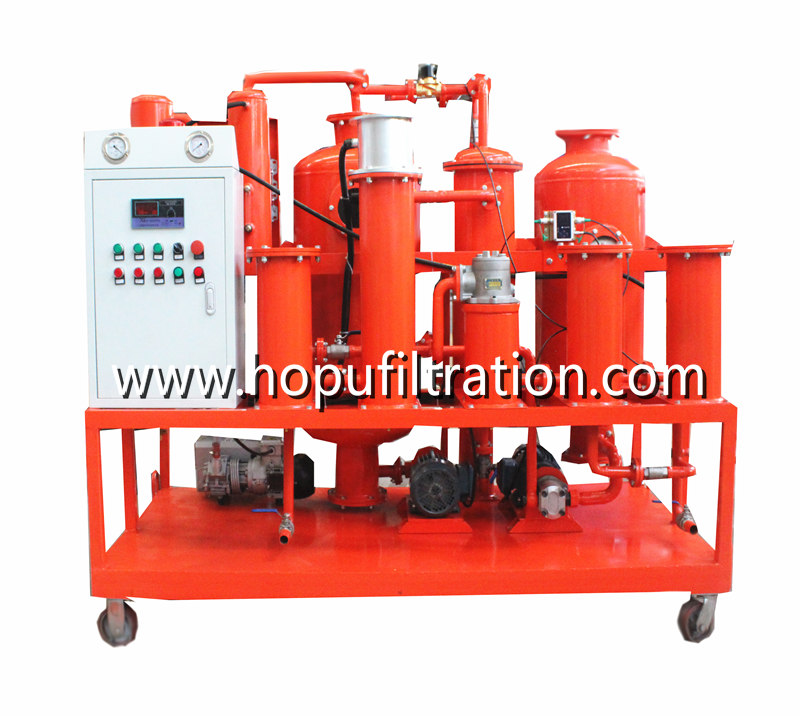 Waste Hydraulic Oil Regeneration Machine Vacuum Hydraulic Oil Purifier purification with online particle counter