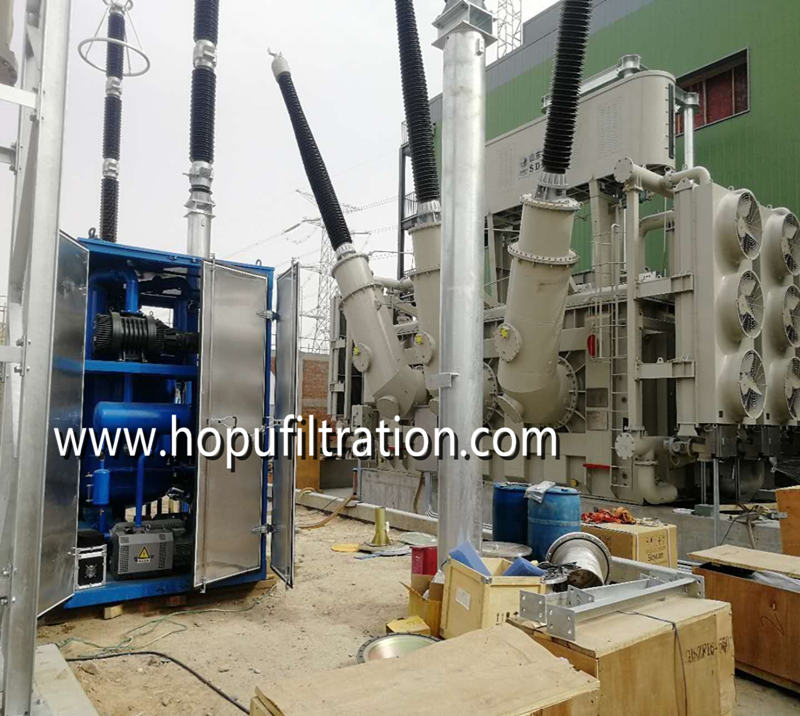 Weather proof enclosed cover transformer oil purification plant used insulation oil processing unit with shelter