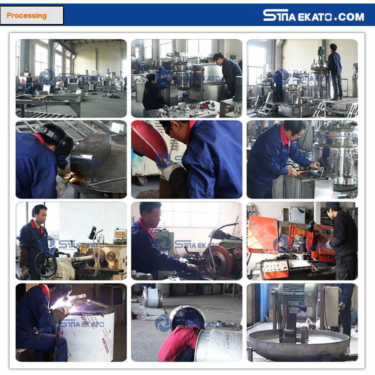 PLC control cream vacuum homogenizing mixer lab emulsifier new table type