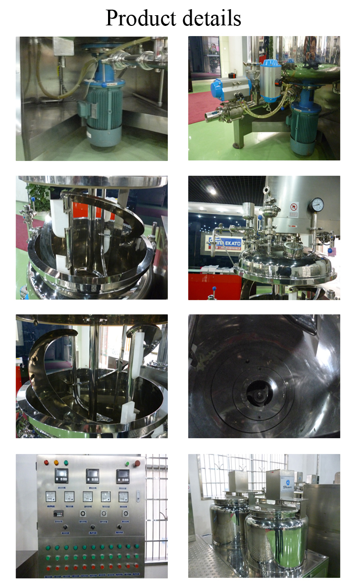 PLC control cream vacuum homogenizing mixer lab emulsifier new table type