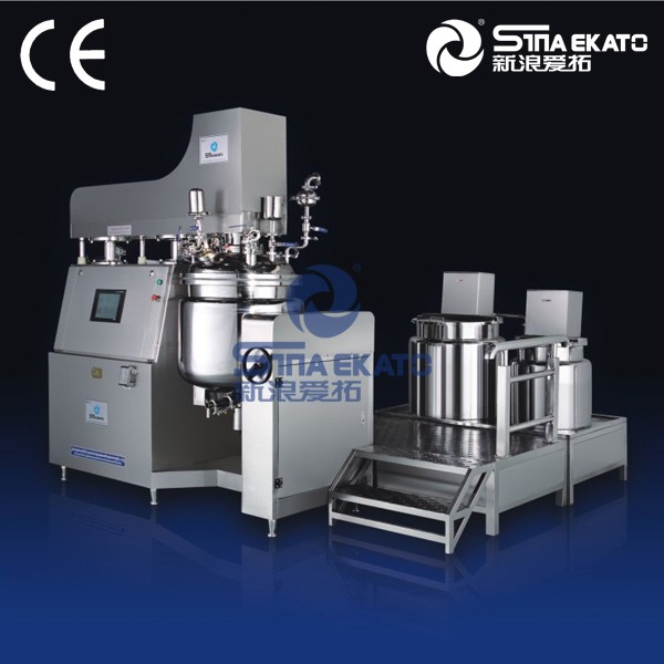 PLC control cream vacuum homogenizing mixer lab emulsifier new table type