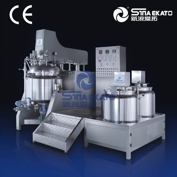 PLC control cream vacuum homogenizing mixer lab emulsifier new table type