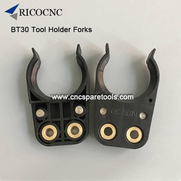 Black BT30 Tool Holder Forks for CNC Router Machines