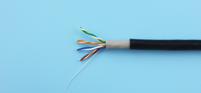 Outdoor Network Cable Cat5e UTP Copper Conductor Waterproof Lan Cable