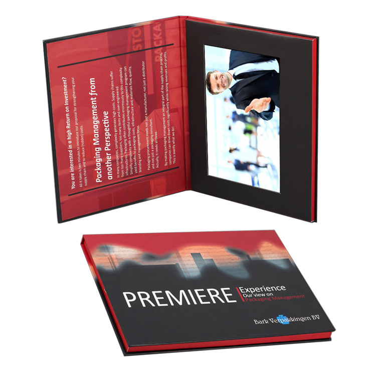 High Quality Greeting Cards 101 Inch HD High Resolution lcd video brochure video leaflet