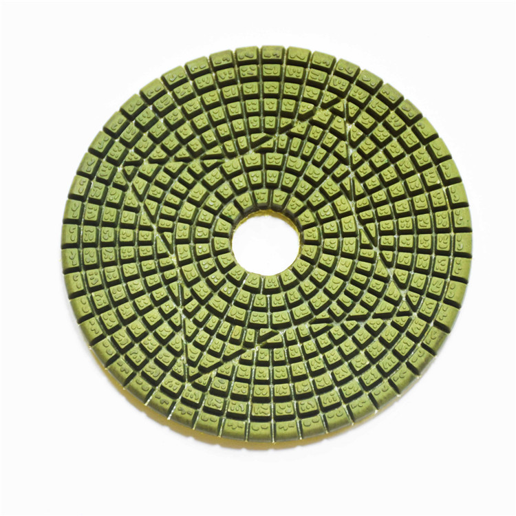 4 Inch Diamond Resin Granite Marble Wet Dry Flexible Polishing Pad for angle grinder