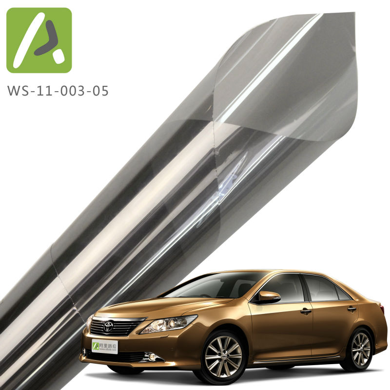 High quality 1 ply PET holographic 15230 m Vlt15 selfadhesive solar static window glue tinting film for car window