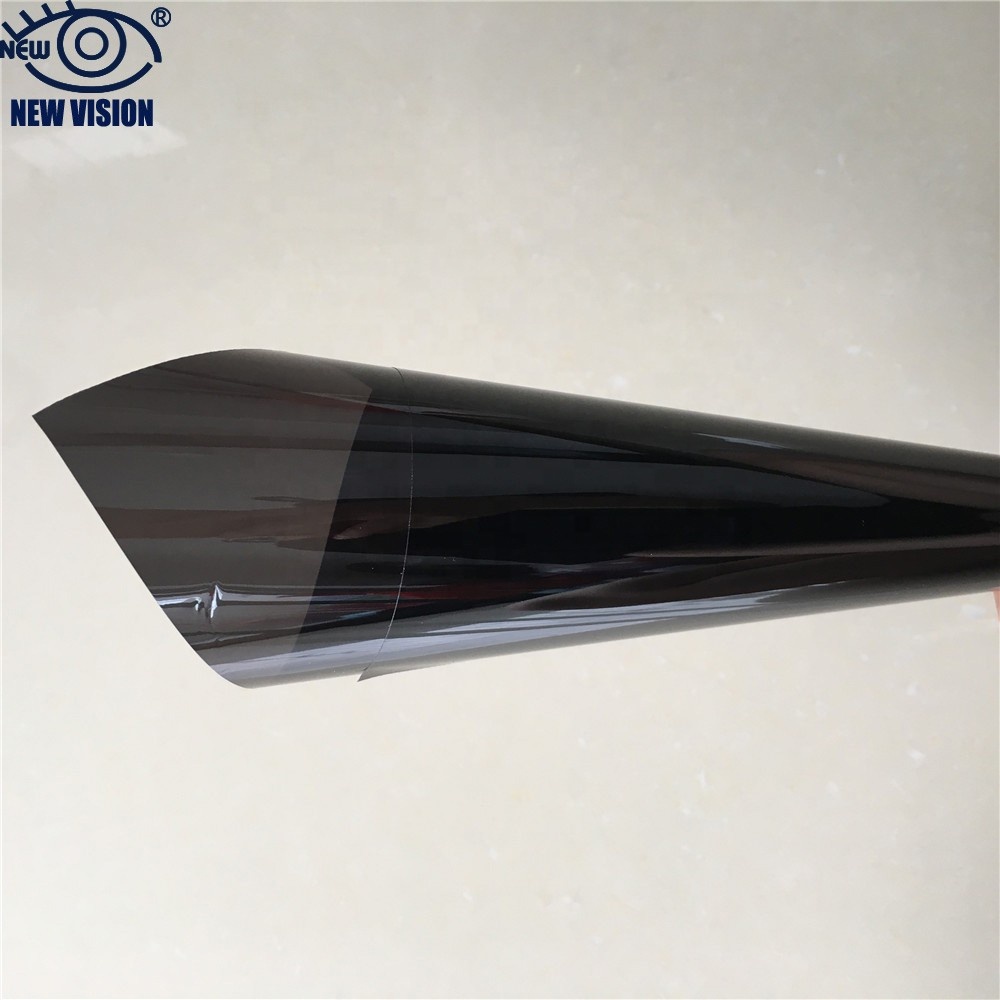 High quality 1 ply PET holographic 15230 m Vlt15 selfadhesive solar static window glue tinting film for car window