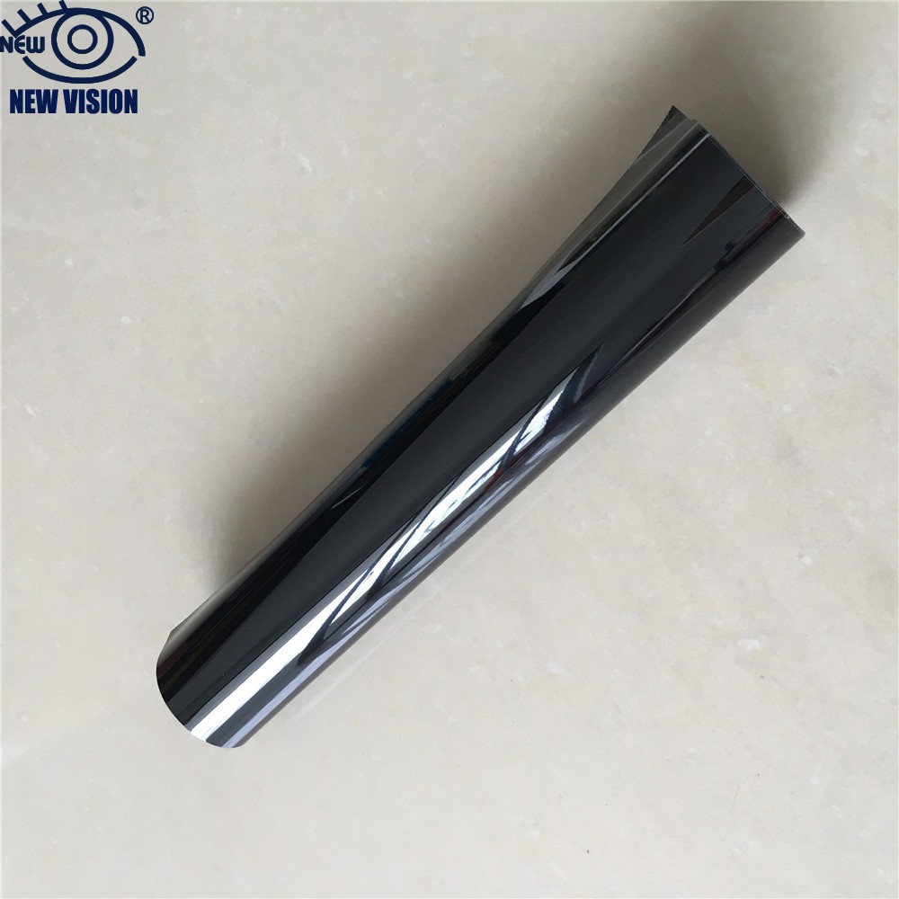 High quality 1 ply PET holographic 15230 m Vlt15 selfadhesive solar static window glue tinting film for car window