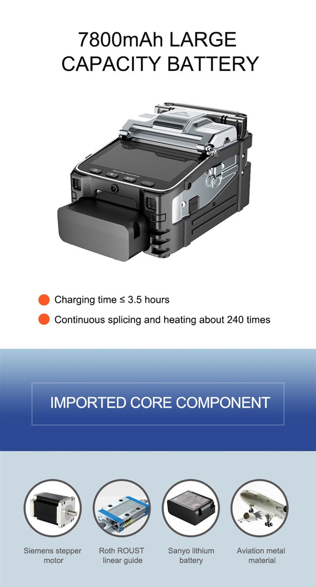 Signal Fire Night Operation OTDR Fusion Splicer AI7C Fiber Optic Splicing Machine