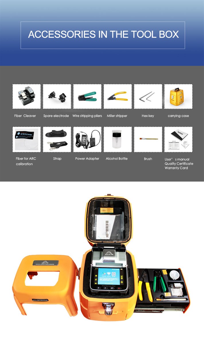 Signal Fire Night Operation OTDR Fusion Splicer AI7C Fiber Optic Splicing Machine