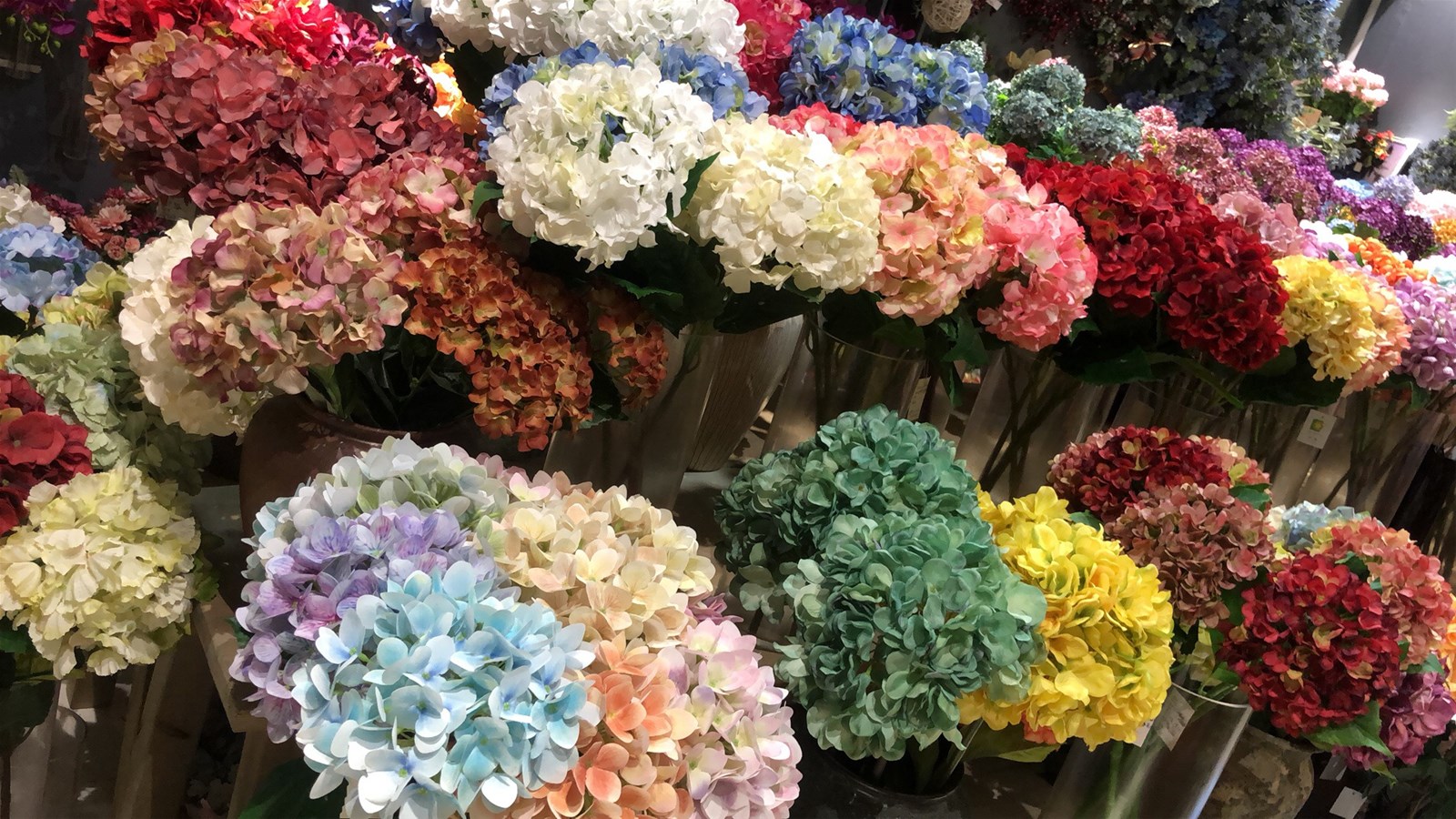 artificial flower hydrangea