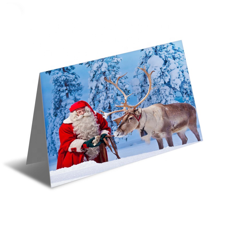 Lenticular printing 3D greeting card Thank you card Christmas card