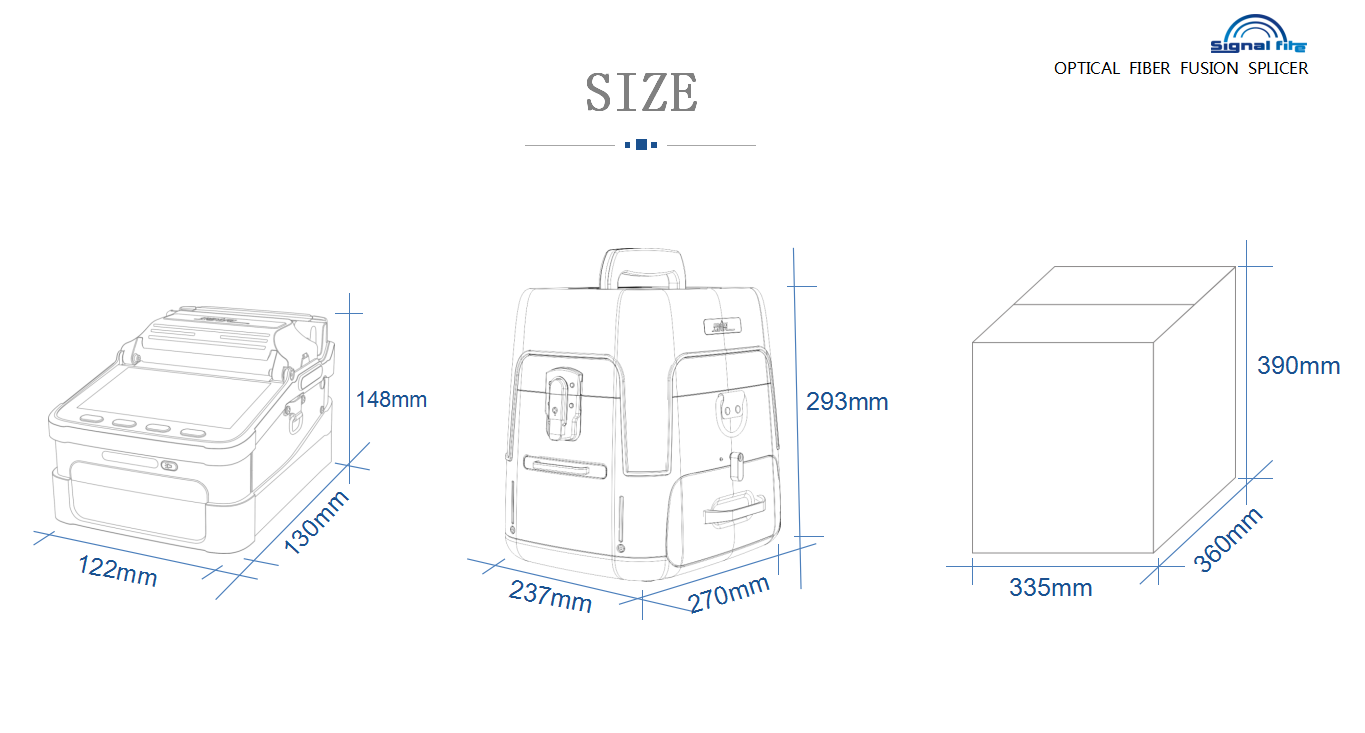 AI9 Multilanguage Automatic Six Motors Intelligent FTTH Fiber Optic Splicing Machine Optical Fiber Fusion Splicer