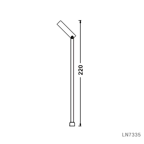 Cut hole 10mm 2W jewelry cabinet led light for display lighting LN7335