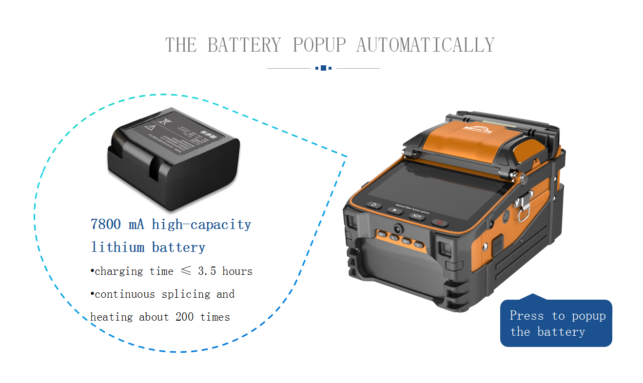 AI9 Multilanguage Automatic Six Motors Intelligent FTTH Fiber Optic Splicing Machine Optical Fiber Fusion Splicer