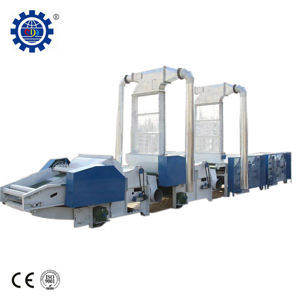 Fabric waste recycling machine