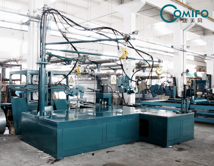 Fire Damper Fasten Table Fire damper machine Volume damper machine