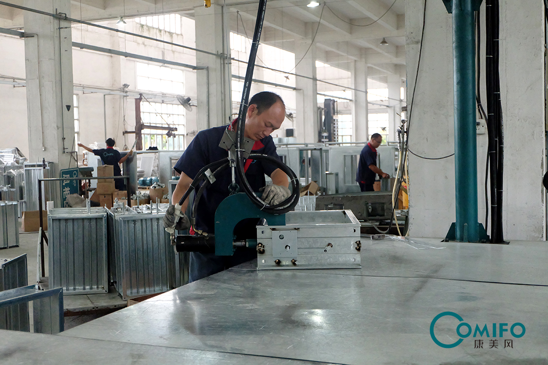 Fire Damper Fasten Table Fire damper machine Volume damper machine