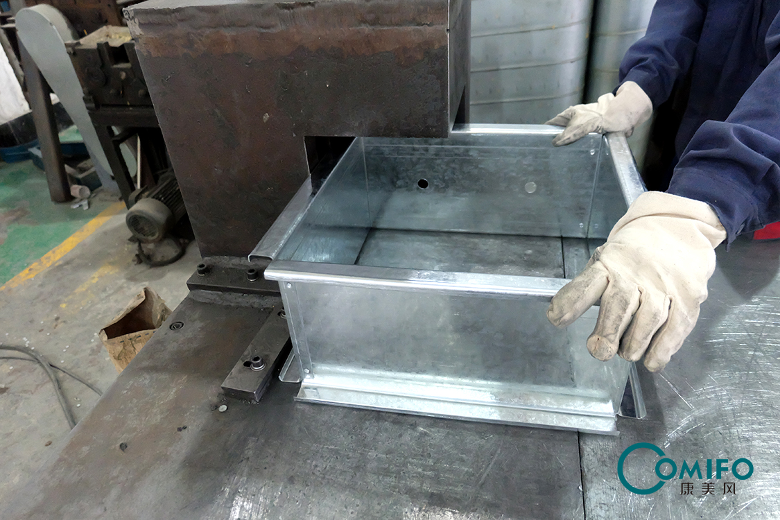 Fire Damper Fasten Table Fire damper machine Volume damper machine