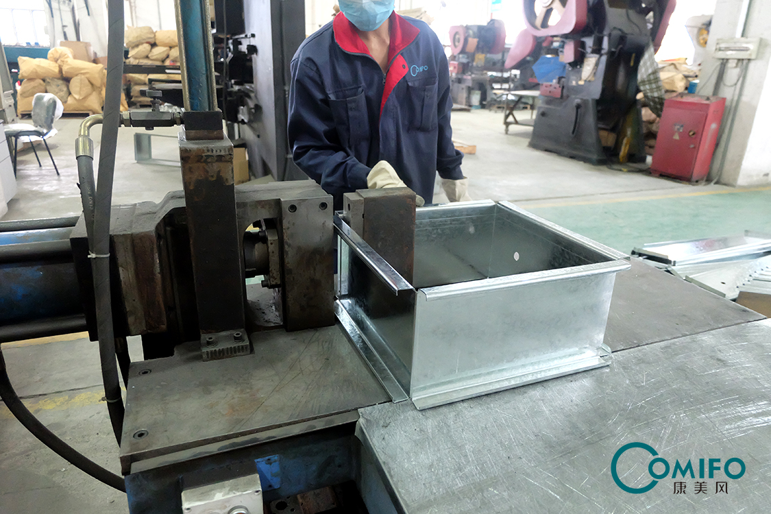 Fire Damper Fasten Table Fire damper machine Volume damper machine