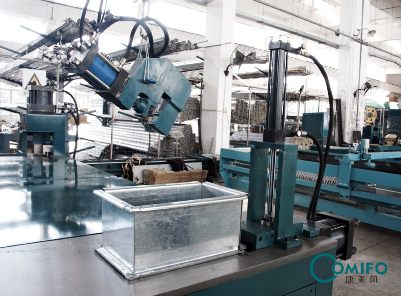 Fire Damper Fasten Table Fire damper machine Volume damper machine