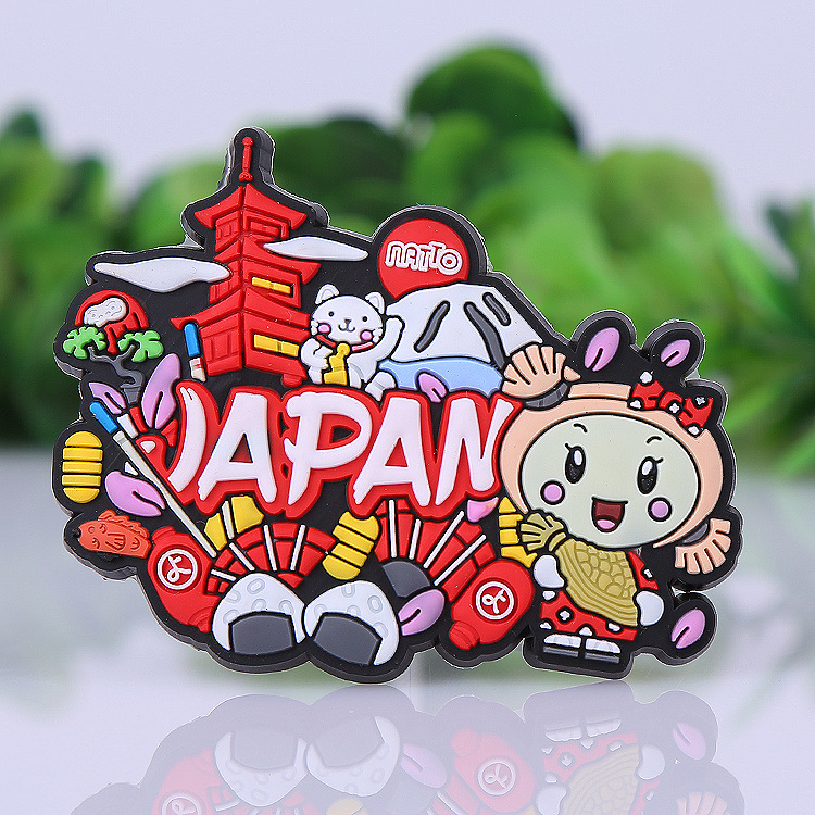 Soft PVC Fridge magnet Australia JapanEgypt Souvenir