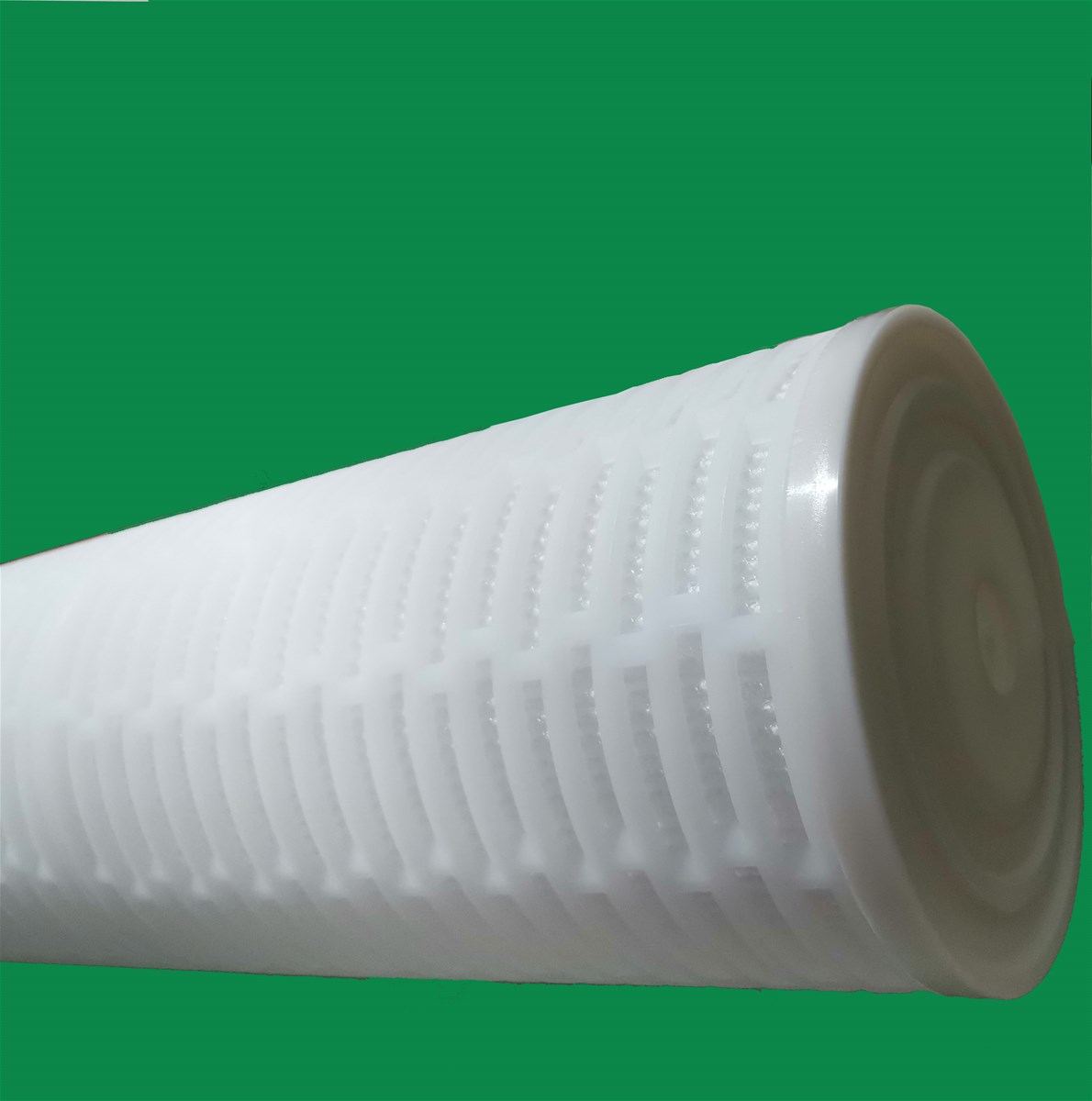 pleated high flow filter cartridge for desalinization of seawater