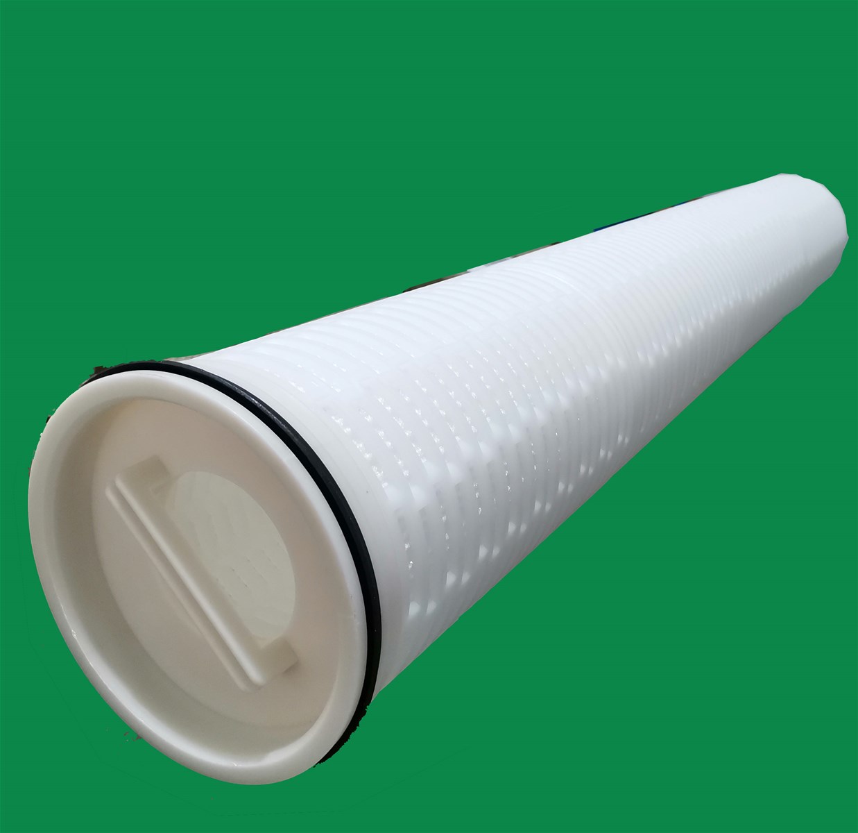 pleated high flow filter cartridge for desalinization of seawater