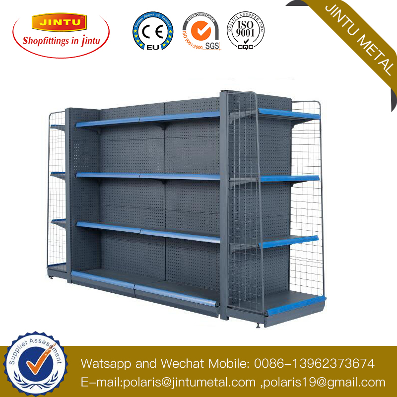 Tegometall Style Supermarket Shop Store Display Metal Iron Shelf Shelving Rack Racking Gondola