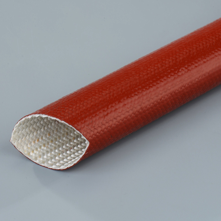 Silicone coated Fiberglass Sleeving Fiberglass pipe silicone sleeve Cmpetitive price Heat insulation