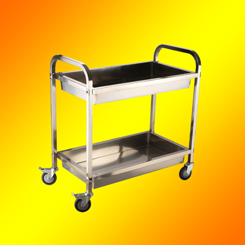 2 tier hand carts Tableware collection trolley
