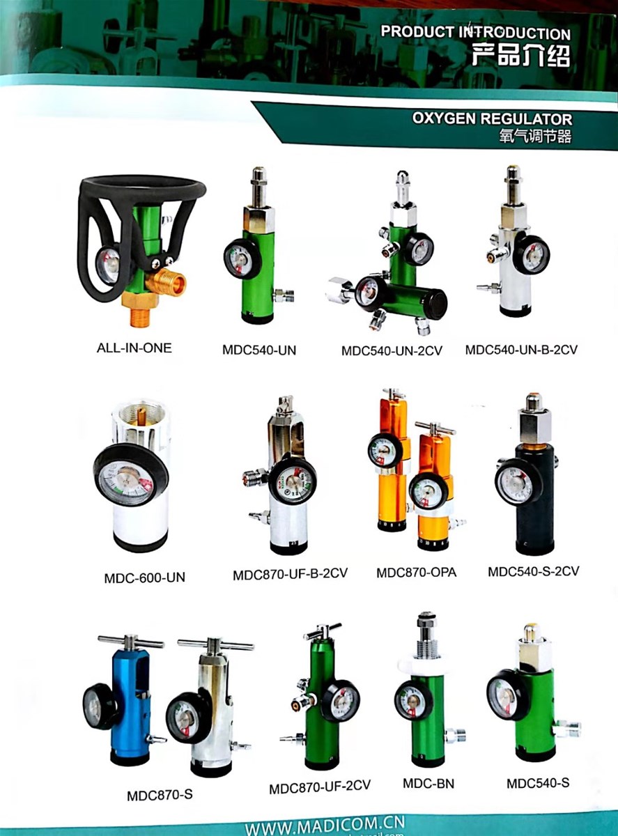 Medical oxygen regulatormedical flowmetermedical inhalatormedical oxygen intake device equipments