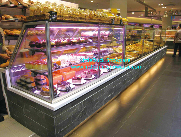 Commercial Glass Counter Display Showcase Refrigerator