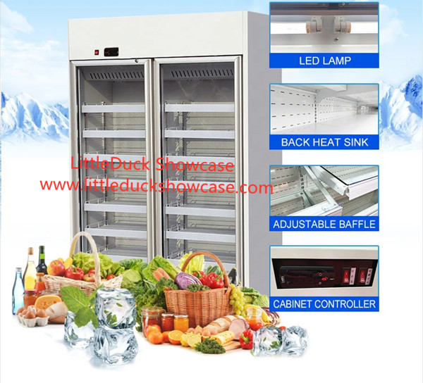 Convenient Store Supermarket Glassdoor Upright Chiller