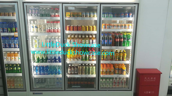 Convenient Store Supermarket Glassdoor Upright Chiller