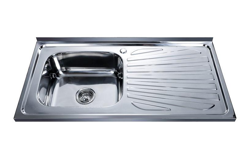 Costa Rica hot sale satin single bowl stainless steel sink 10050