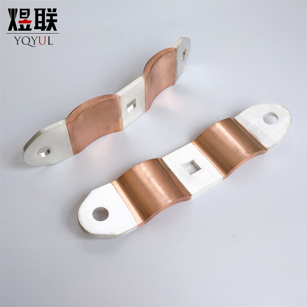Electrical copper clad aluminum braid slivered connector earthing jumper