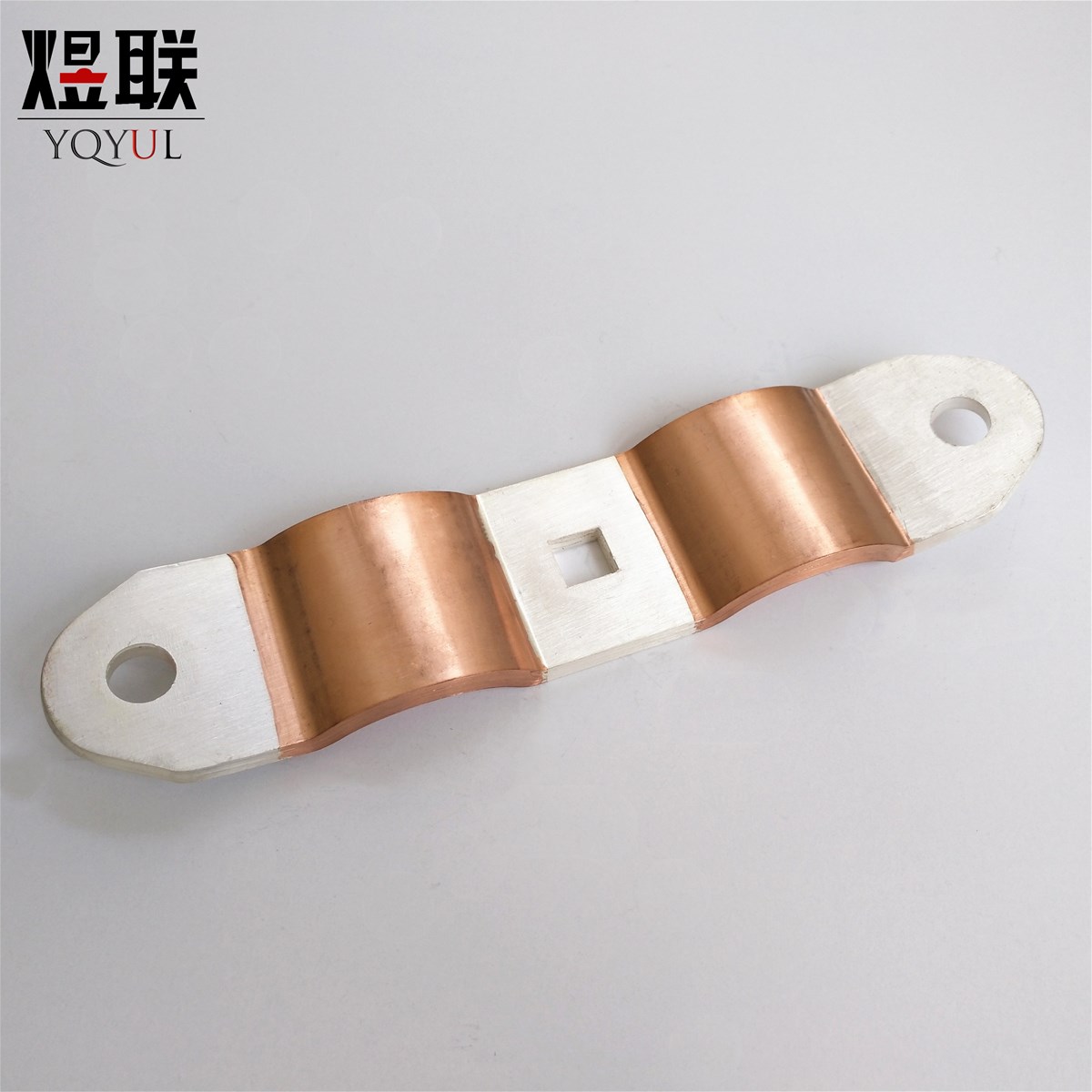 Electrical copper clad aluminum braid slivered connector earthing jumper