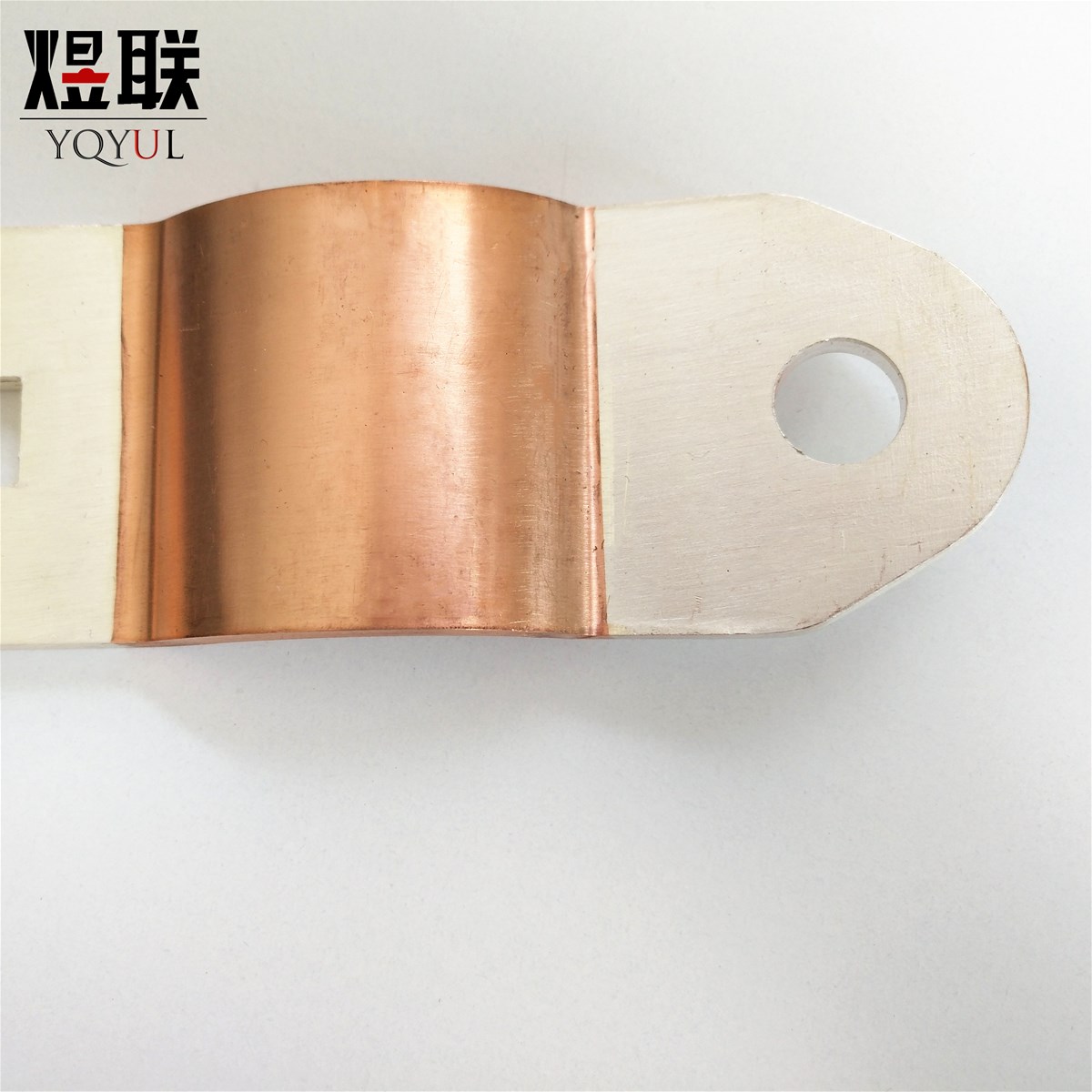 Electrical copper clad aluminum braid slivered connector earthing jumper