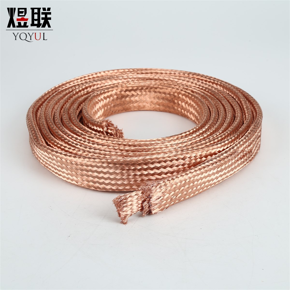 Flexible copper braided wire grounding wire flat tape