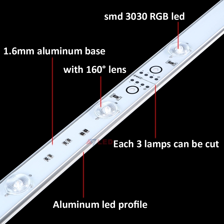 Boxled backlight 3030 SMD IP67 160 degree lens backlit diffusing led bar for led box sign