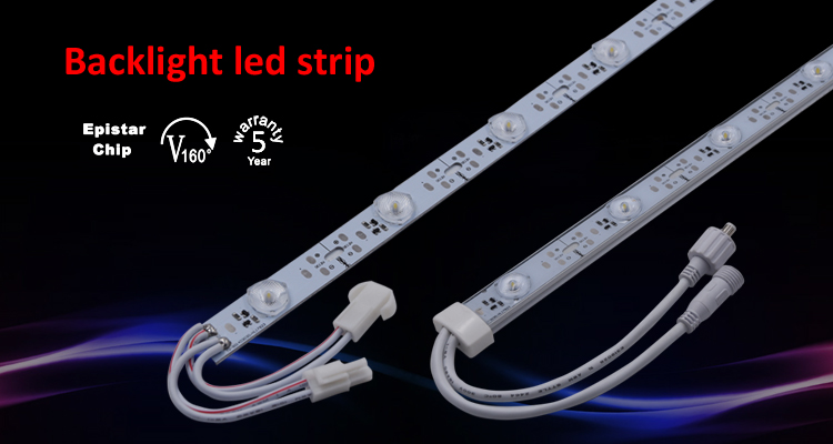 Cuttable led light bar lens cover led backlit 120cm strip for indoor illuminated light boxes