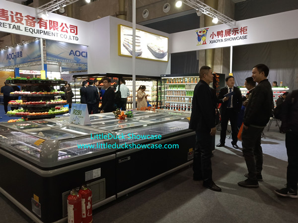 Large Capacity Supermarket Deep Freezer Display Cabinet