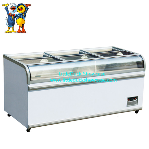 Large Capacity Supermarket Deep Freezer Display Cabinet