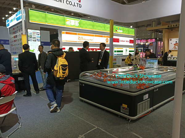 Large Capacity Supermarket Deep Freezer Display Cabinet