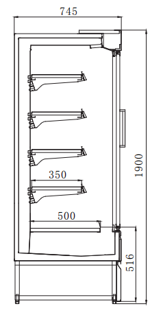 Plugin Glassdoor Refrigerated Display Cabinet