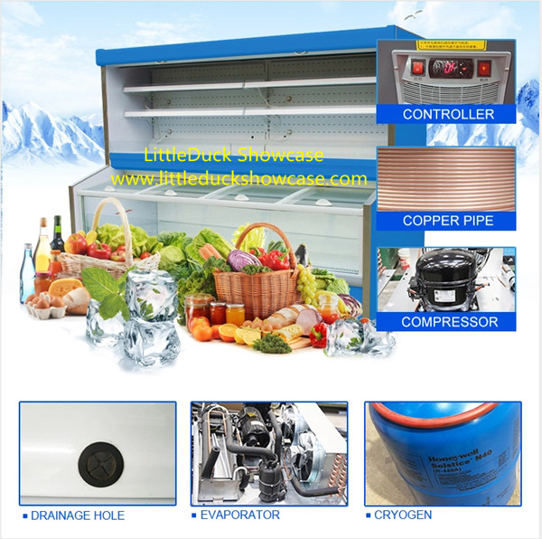 Supermarket DoubleTemperature Combine Cabinet